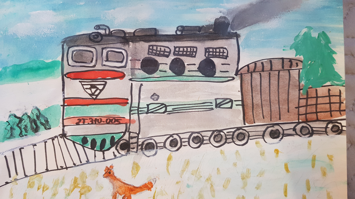 Поезд будущего рисунки 1 класс